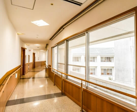 あくなみ苑の廊下